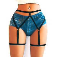 Load image into Gallery viewer, Body Harness Breast Punk Gothic Leg Garter Belts  Elastic Dance Party Women Summer Lingerie Set
