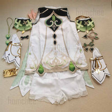 Load image into Gallery viewer, Genshin Impact Nahida maid Cosplay Costume Lesser Lord Kusanali Wig Cute style Dress Nahida Genshin Cosplay for Women Kids
