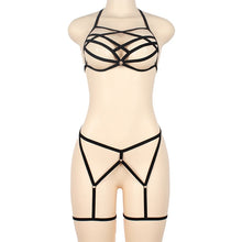 Load image into Gallery viewer, Body Harness Breast Punk Gothic Leg Garter Belts  Elastic Dance Party Women Summer Lingerie Set
