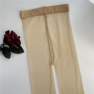 Women Open Crotch Pantyhose Ladies Socks Summer Ultra-thin Transparent Sexy Temptation 0D Black Silk Crotchless Sheer Stockings