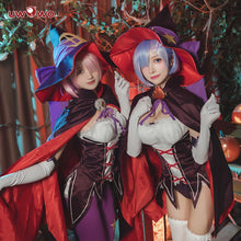 Load image into Gallery viewer, UWOWO Ram Cosplay Halloween Re:Life in a different world from zero Cosplay Rem Ram Re zero Cosplay Party Costume
