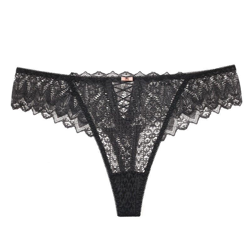 New Panties Women Lace Underwear Sexy Low Waist Briefs Hollow Out