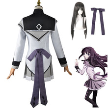 Load image into Gallery viewer, Anime Magical Girl Puella Magi Madoka Magica Akemi Homura Kaname Madoka Cosplay Costume Mahou Shoujo Wig Battle Suit Dress Skirt
