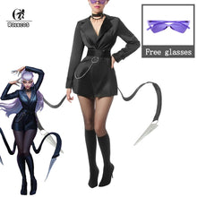 Load image into Gallery viewer, ROLECOS Baddest KDA Evelynn Cosplay Costume LOL KDA Cosplay - CosCouture
